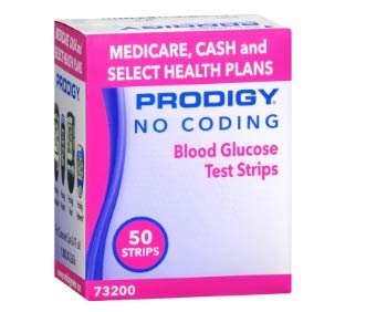 No Coding Blood Glucose Test Strips, Box of 50 M257061