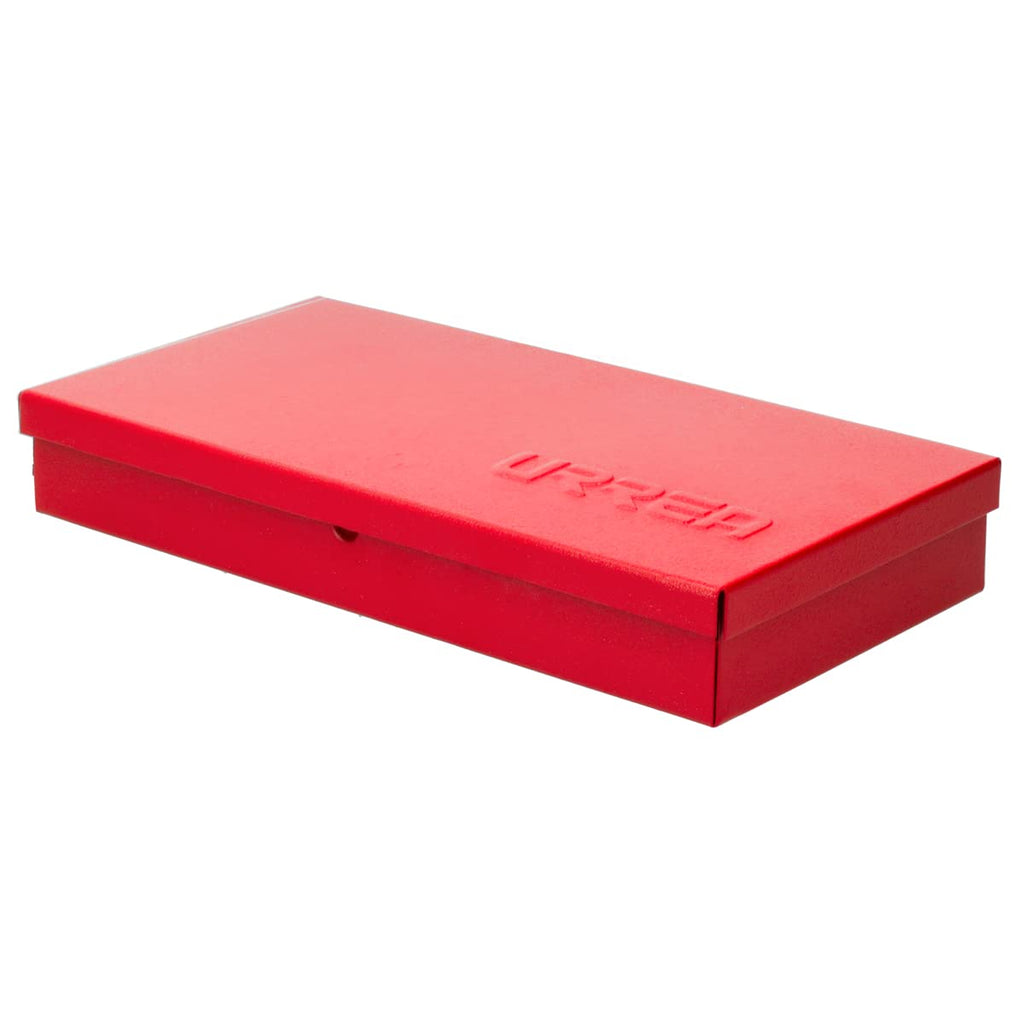 Metal Tool Box 9.6" x 5" x 1.4" 24 Gauge Red D32333