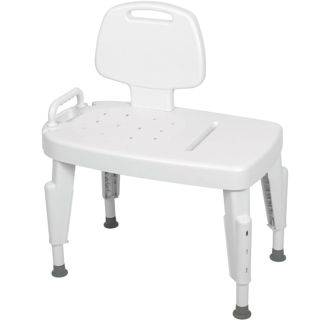 Universal Transfer Bench for Bathtubs & Showers, 350lb Weight Capacity, Adjustable Legs S783