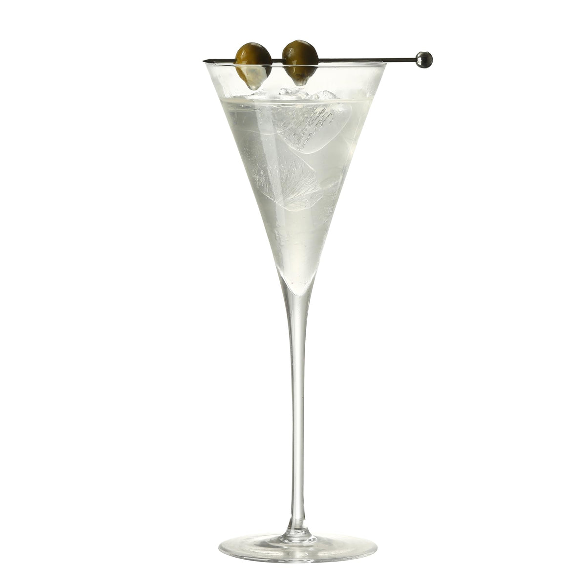 Clear Hand Blown 4 oz Martini Glasses Set of 6 F120607