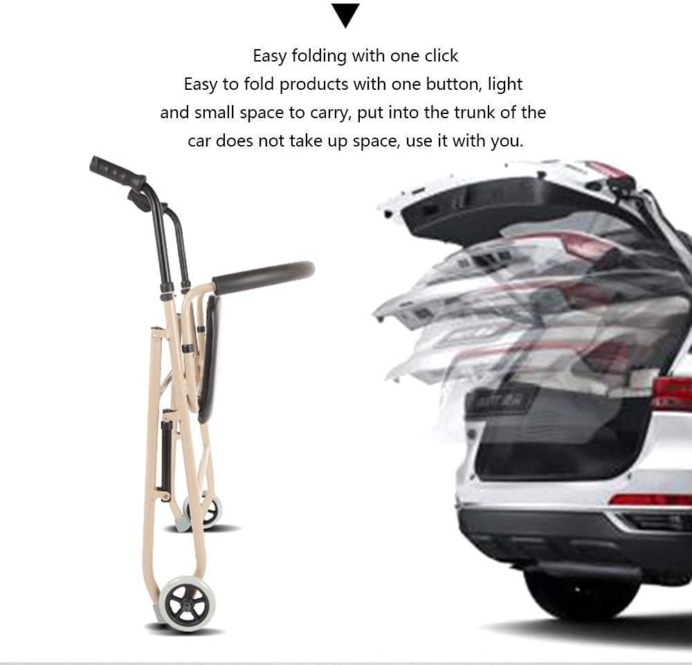 4 Wheel Folding Aluminum Rollator Walker with Seat L7092