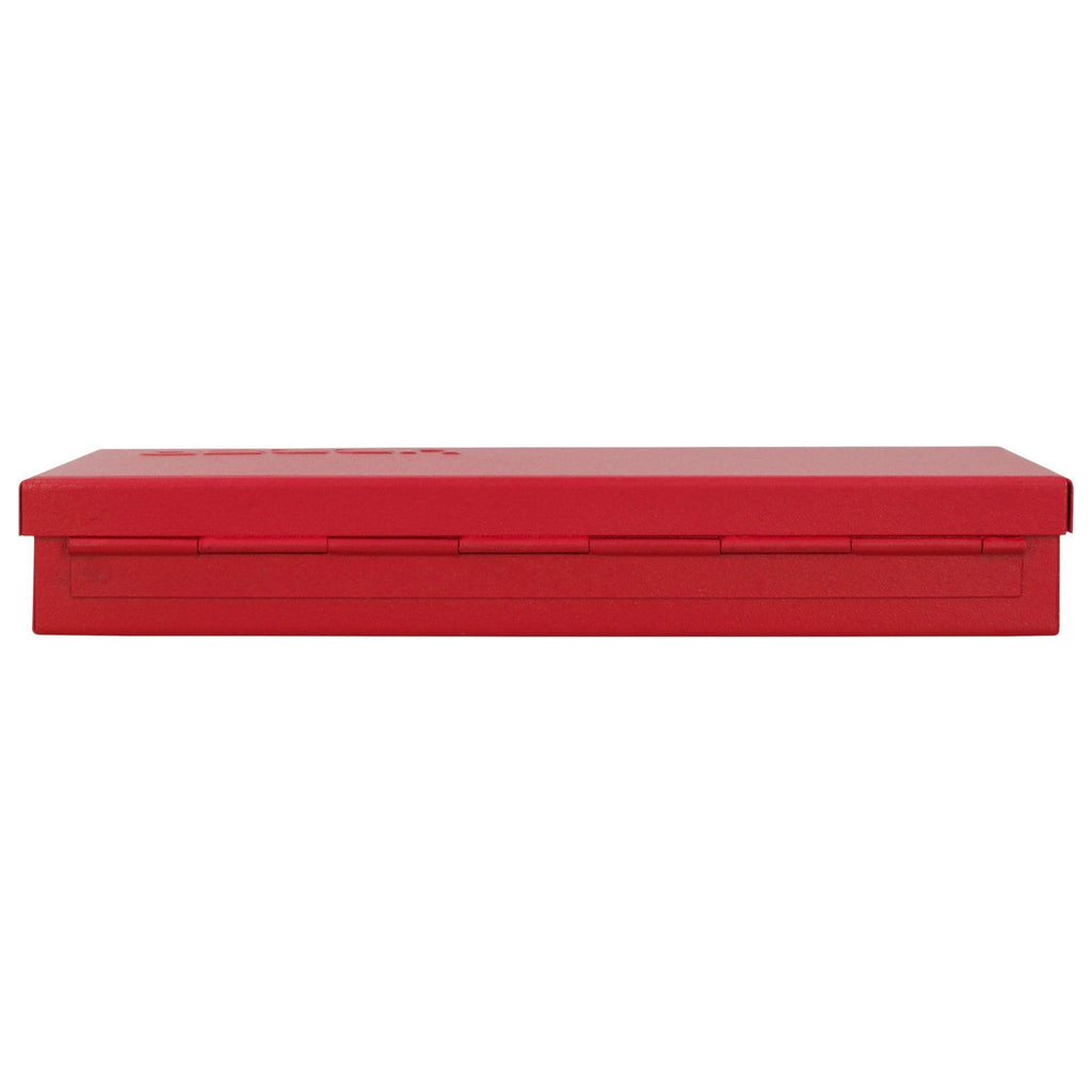Metal Tool Box 9.6" x 5" x 1.4" 24 Gauge Red D32333