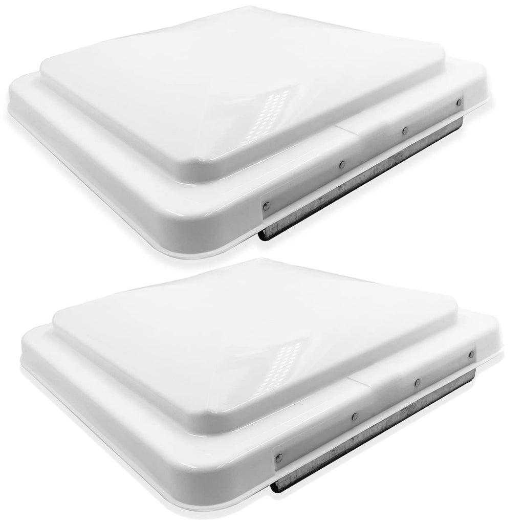 14" x 14" RV Roof Vent Lid Cover 2 Pack Impact-Resistant R1504