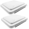 14" x 14" RV Roof Vent Lid Cover 2 Pack Impact-Resistant R1504