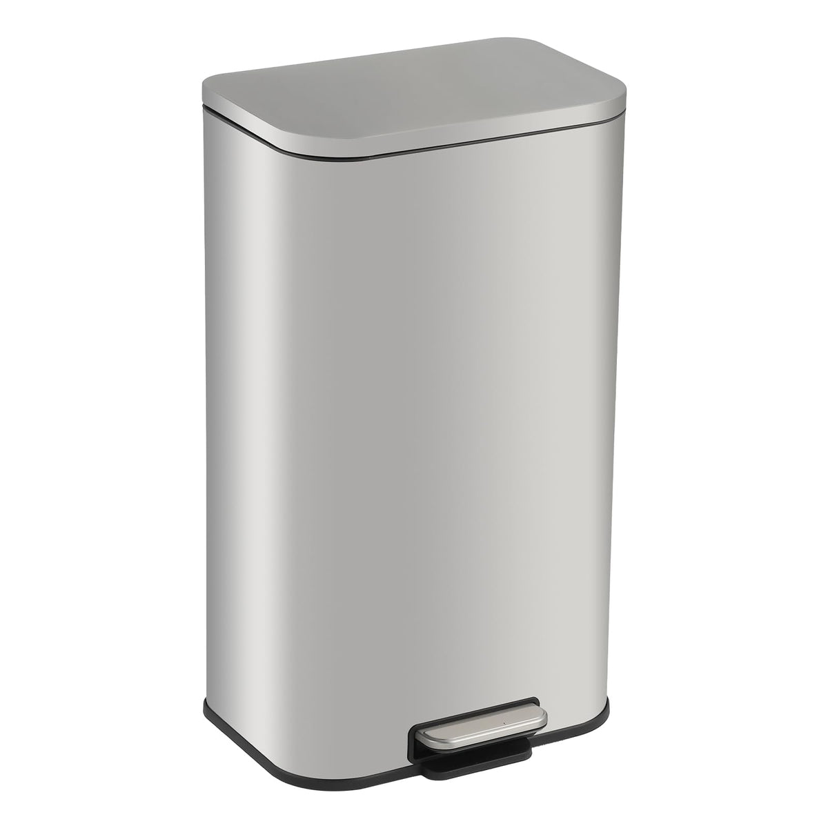 5.2 Gallon Brushed Stainless Steel Trash Can with Soft-Close Lid C9081