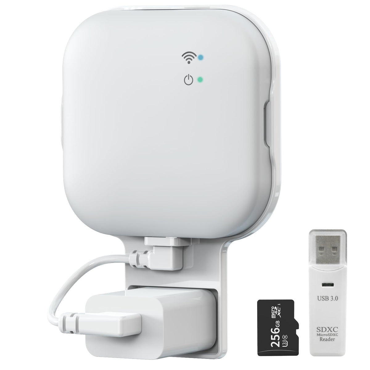 256GB MicroSD Card and Wall Mount with USB-C Cable O5897
