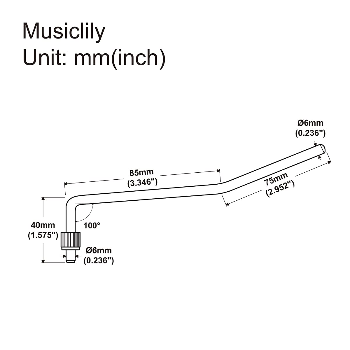 Black Tremolo Arm Z820252