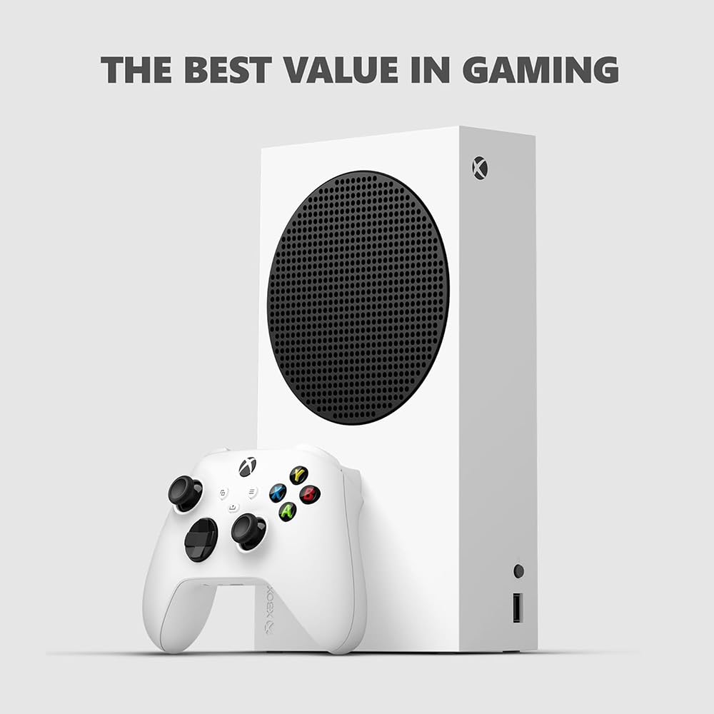 Robot White 512GB All-digital Gaming Console with Dual Wireless Controllers B1454