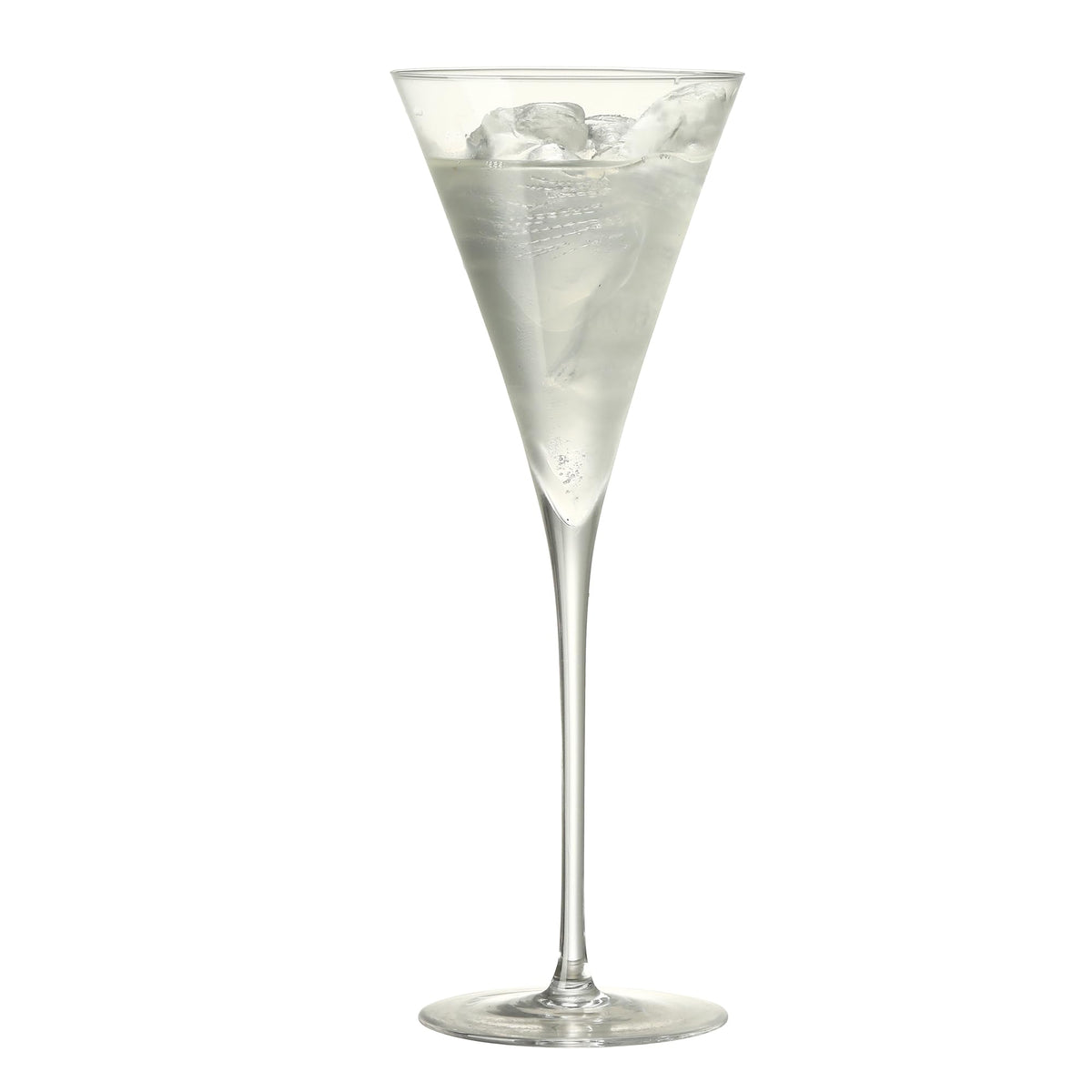 Clear Hand Blown 4 oz Martini Glasses Set of 6 F120607