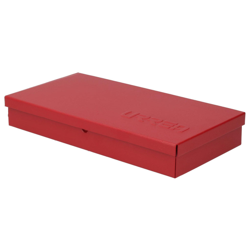 Metal Tool Box 9.6" x 5" x 1.4" 24 Gauge Red D32333