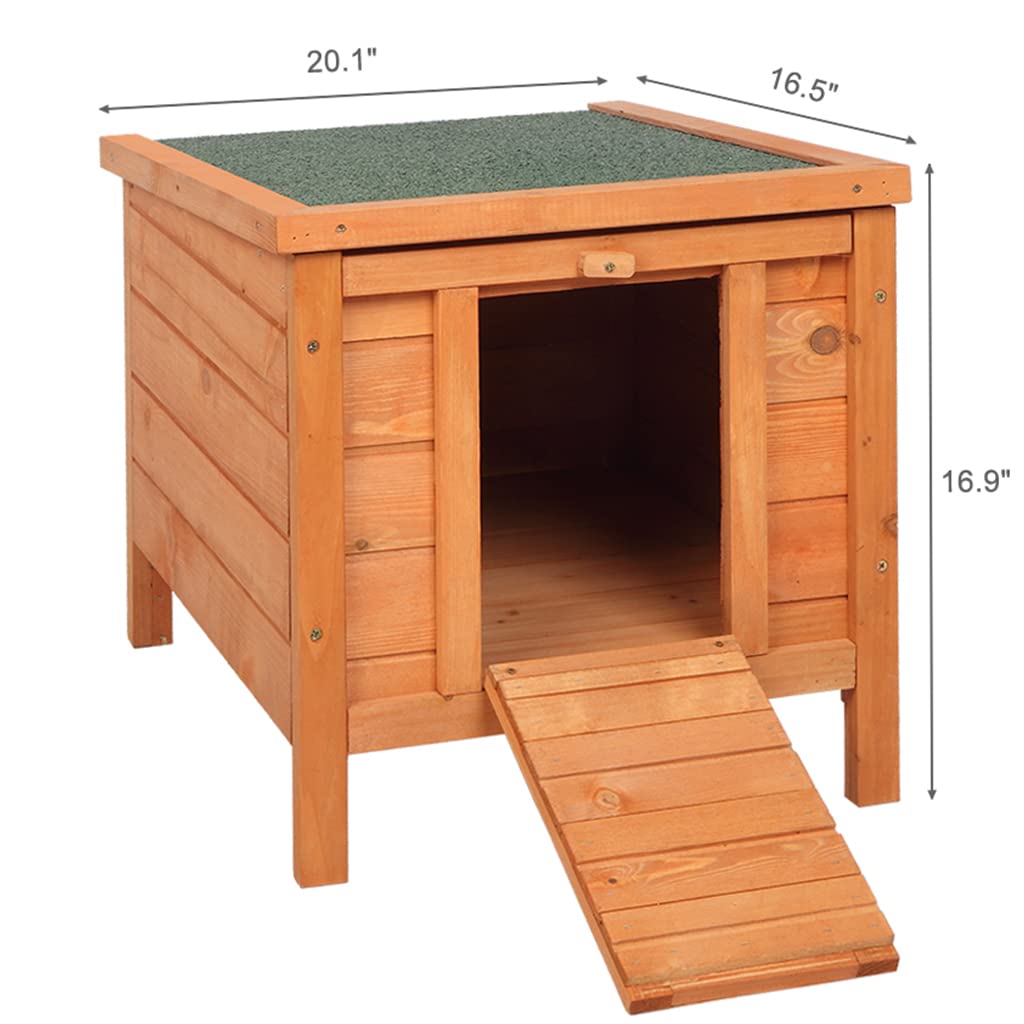 Weatherproof Wooden Cat House G8674