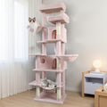68in Multi Level Cat Tree with Hammocks, Cat Cave, Hanging Basket and Scratching Posts A520771