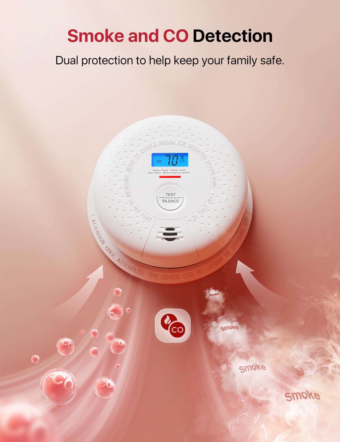 Smoke and Carbon Monoxide Detector 3-Pack E311310
