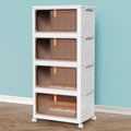 4 Tier Plastic Storage Bins with Lid 23QT V117