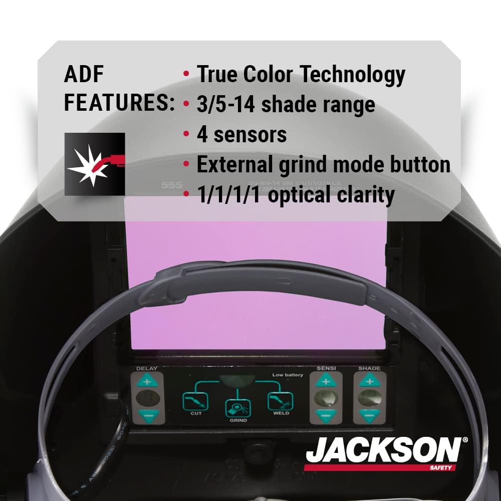 Auto Darkening Helmet, 3.86" x 3.23" Viewing Area T19272