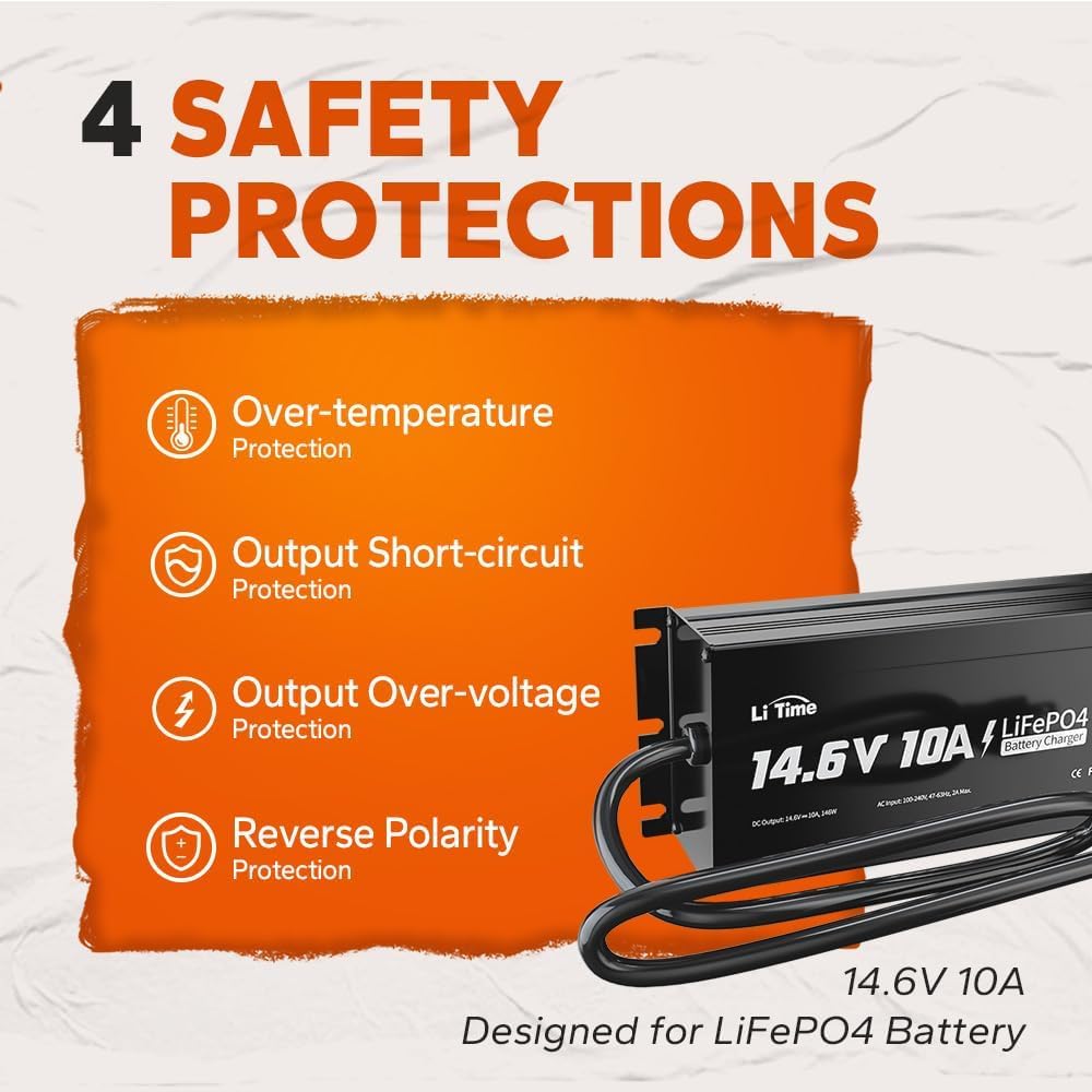 12V 100Ah LiFePO4 Battery with Charger N5364
