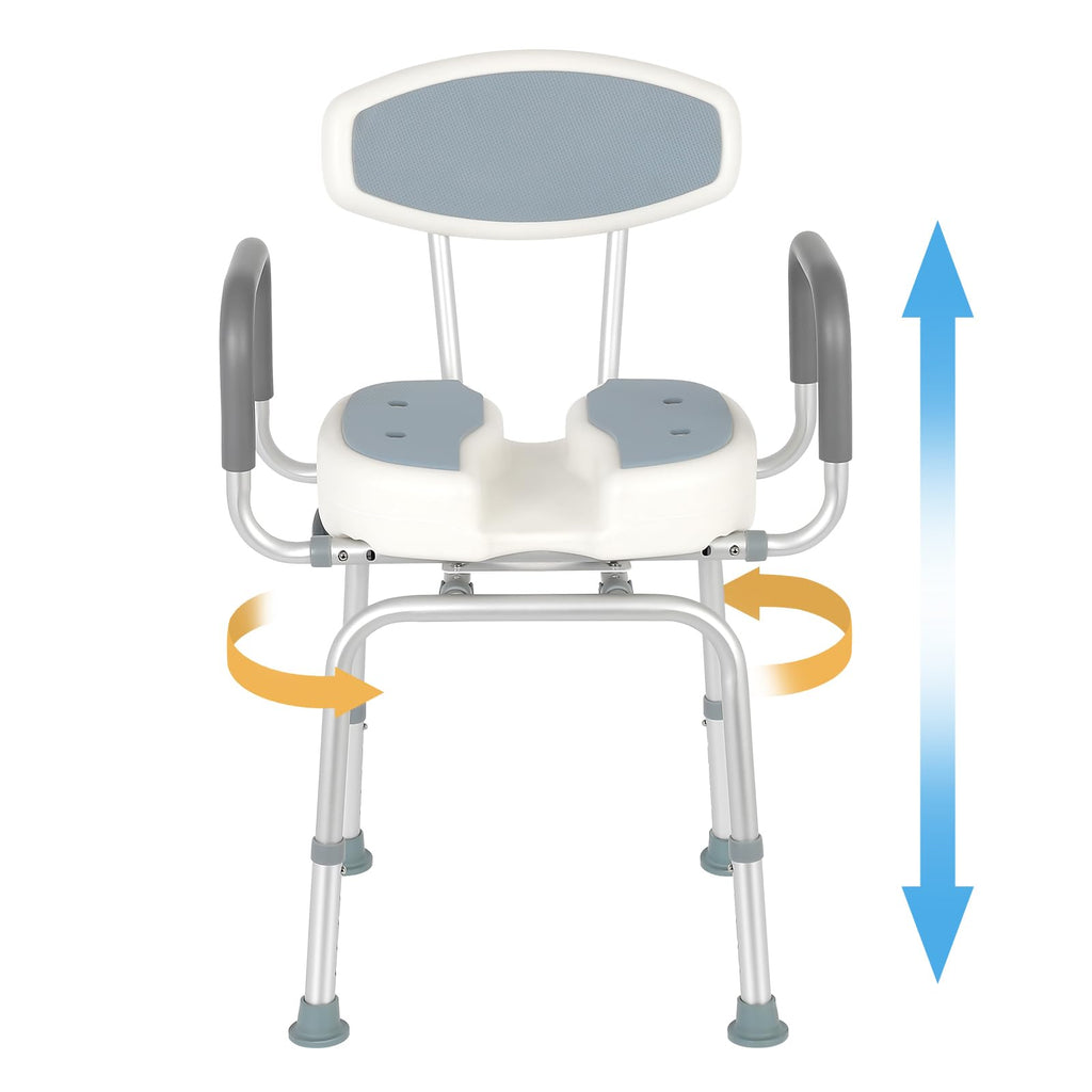 Heavy Duty Shower Chair with Arms and Back T333522