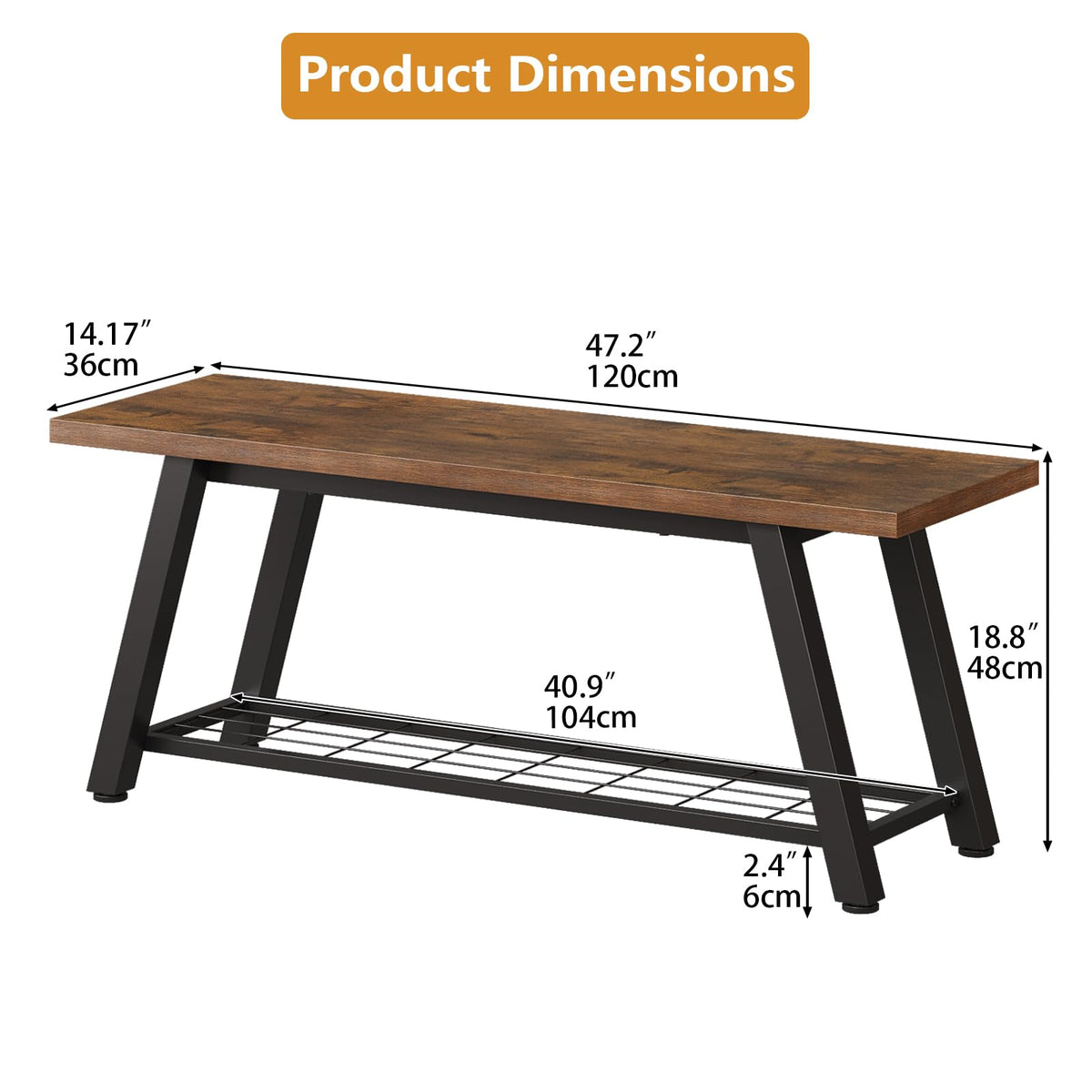 Storage Bench and Shoe Rack Z2448