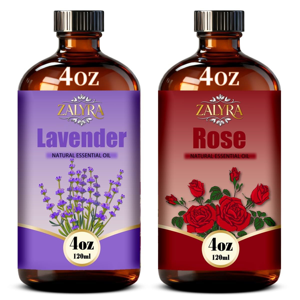Lavender&Rose Essential Oil 4 Fl Oz+0.33 Fl Oz I129082