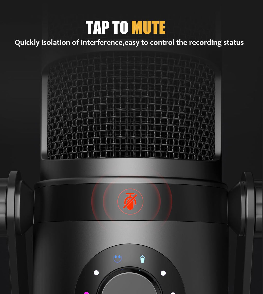 Dynamic Microphone, USB/XLR Podcast PC Mic E21679