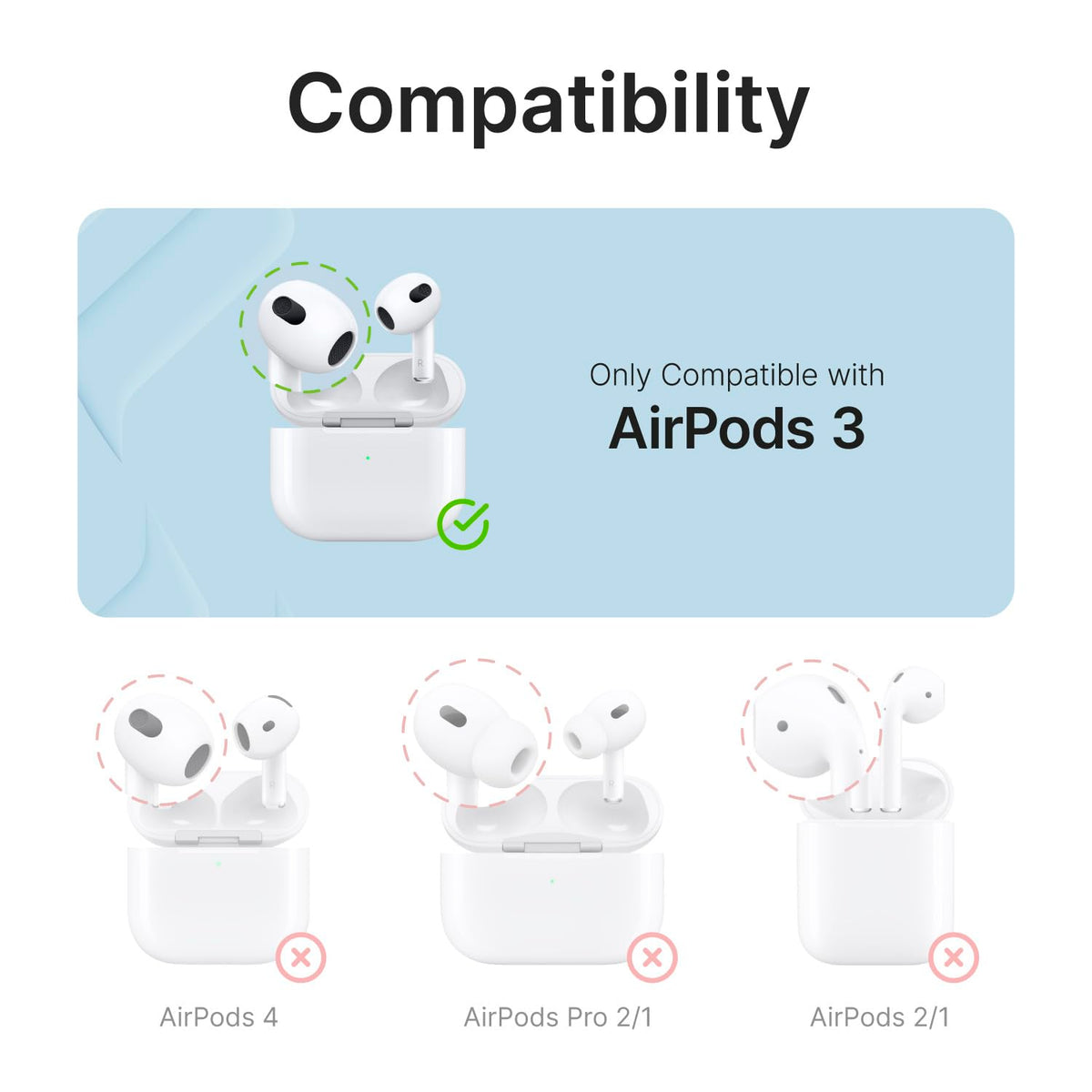 Waterproof AirPods 3rd Generation Case with Carabiner S163
