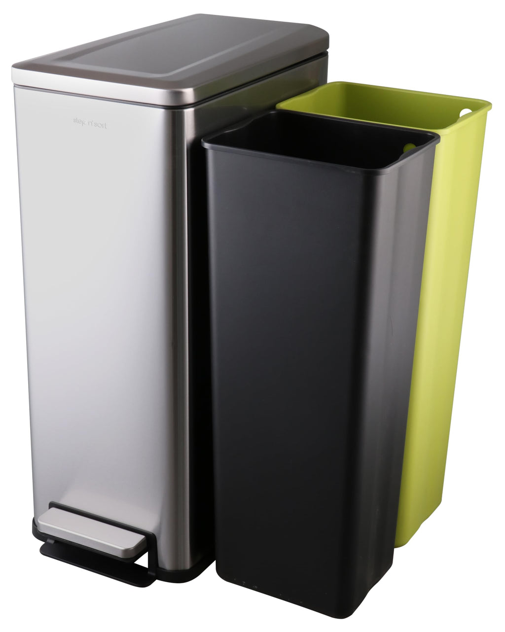 43L Dual Recycling Bin Stainless Steel I989720