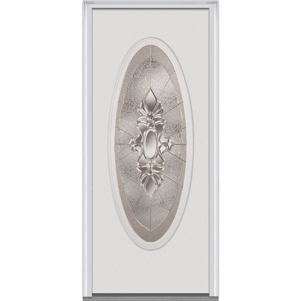 Fiberglass Smooth Exterior Prehung Door, Primed, 36 inch x 80 inch, Left Hand/In-swing Y65110