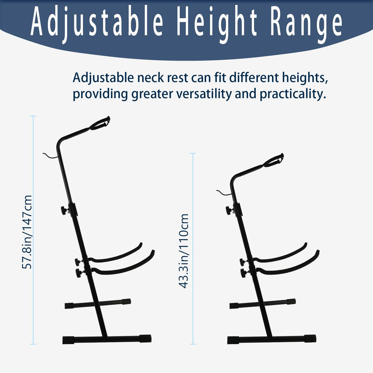 Double Bass Stand, Sturdy and Portable Upright Bass, Black J52989