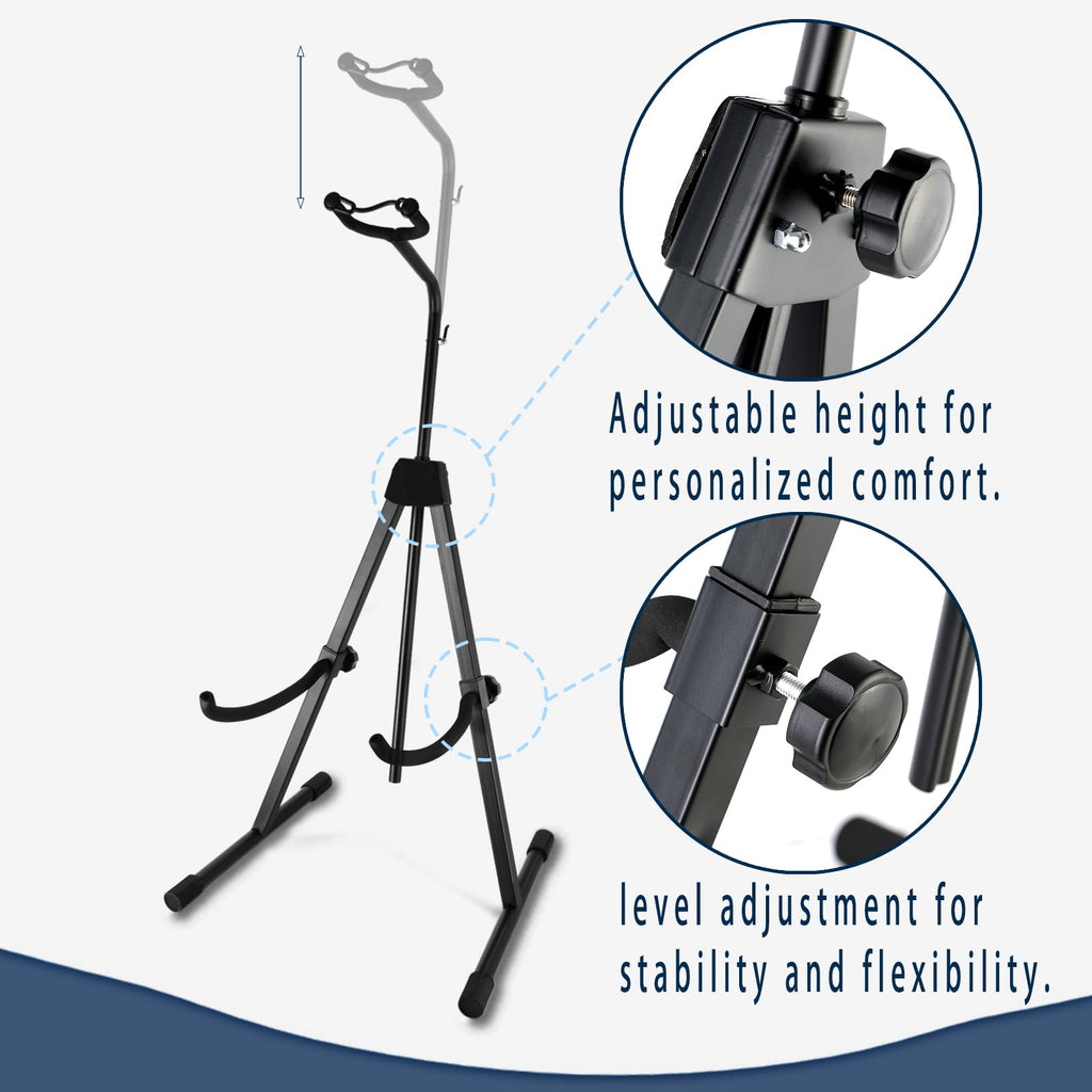 Double Bass Stand, Sturdy and Portable Upright Bass, Black J52989