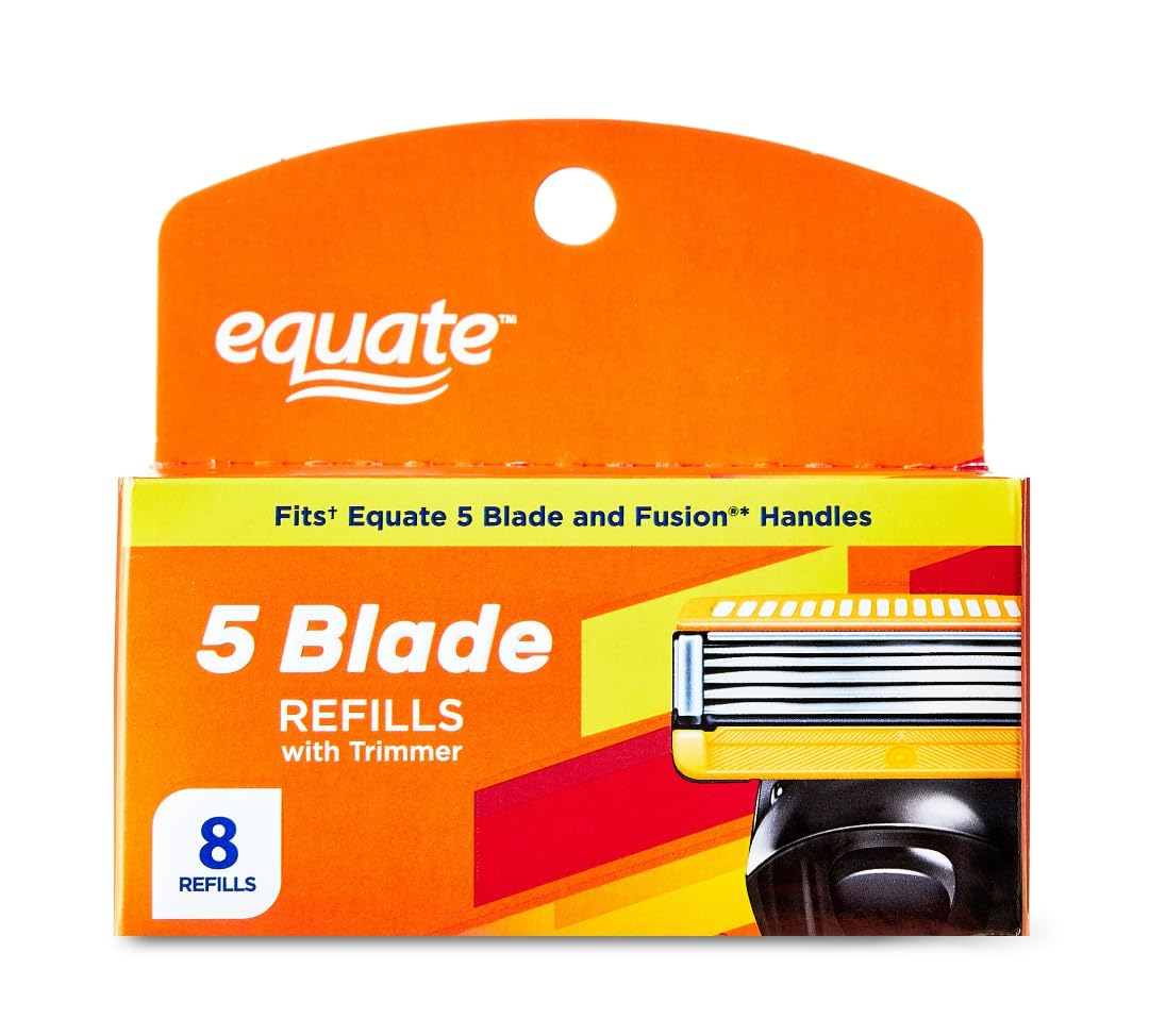 5 Blade Cartridges with Trimmer, 8 Count E770386