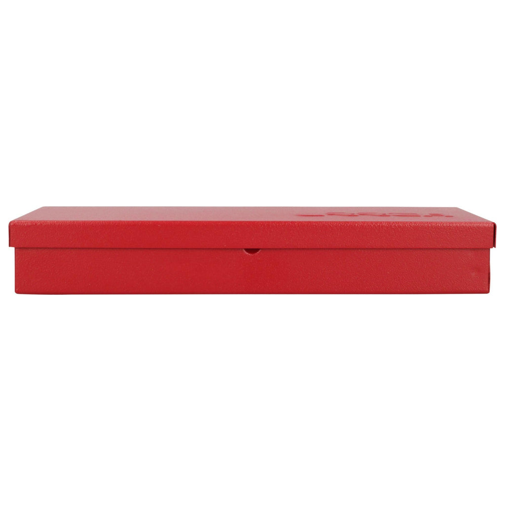 Metal Tool Box 9.6" x 5" x 1.4" 24 Gauge Red D32333