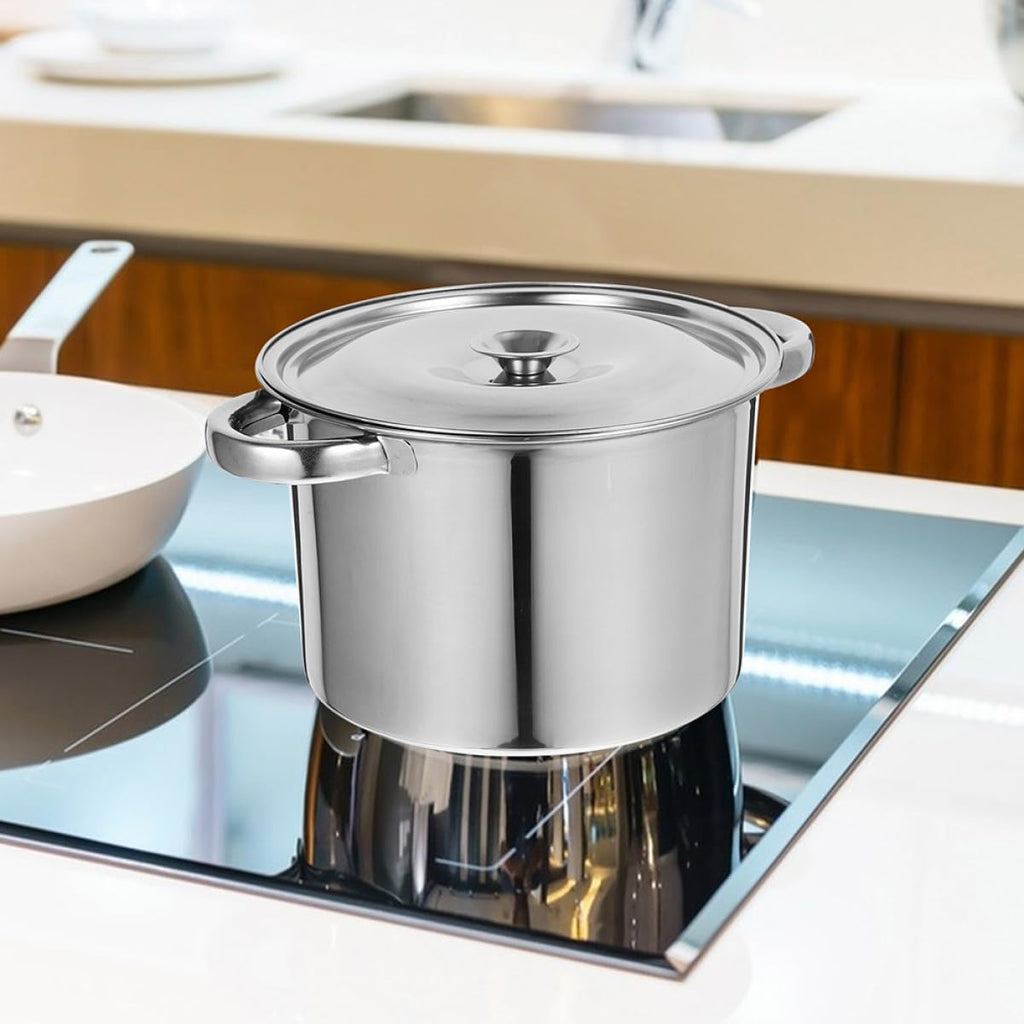 Stainless Steel Double Handle Stock Pot with Lid O8370
