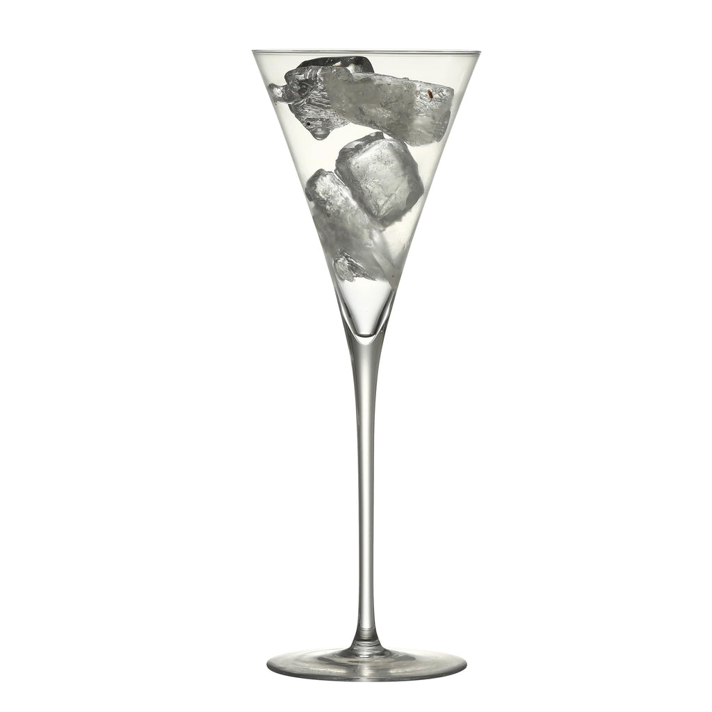 Clear Hand Blown 4 oz Martini Glasses Set of 6 F120607