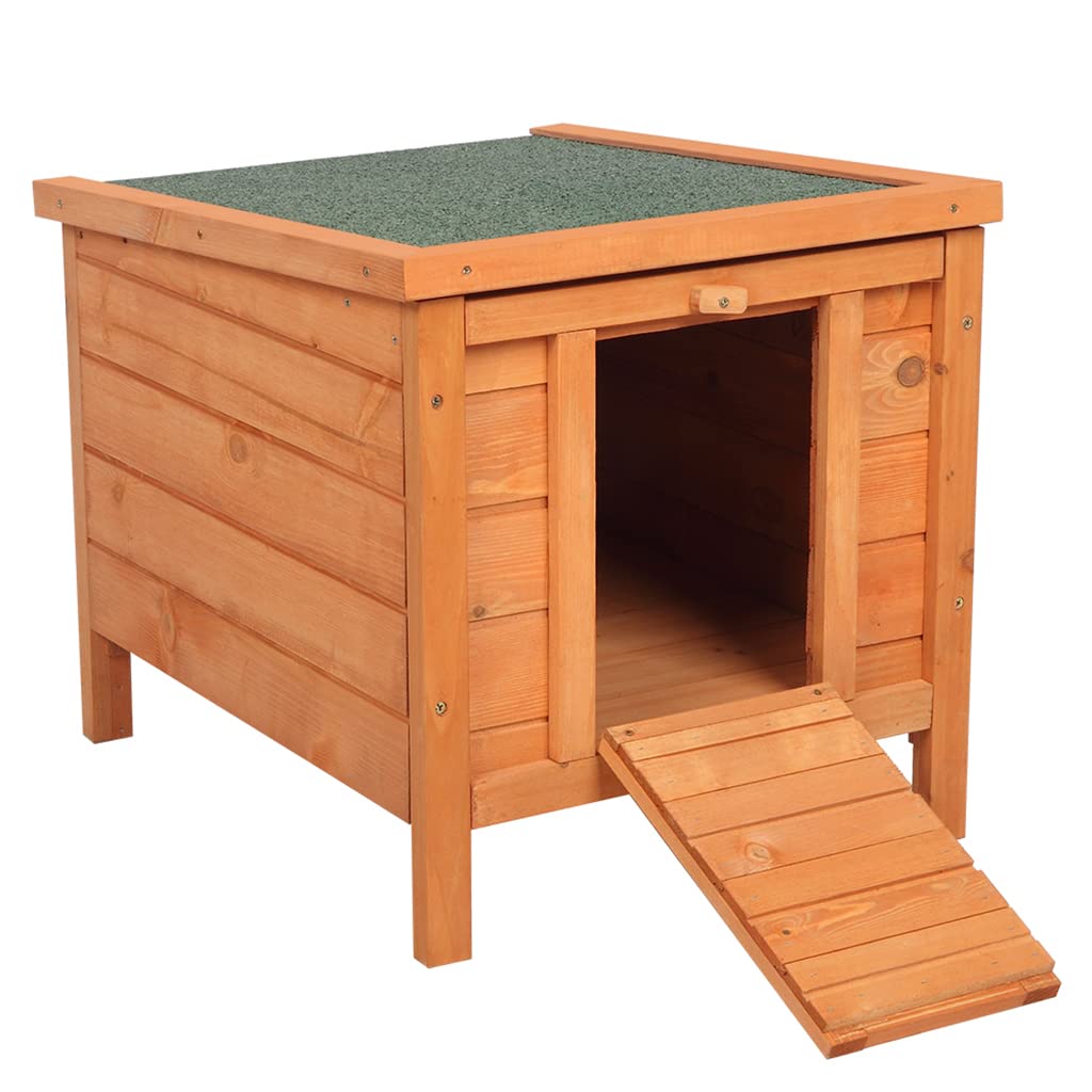 Weatherproof Wooden Cat House G8674