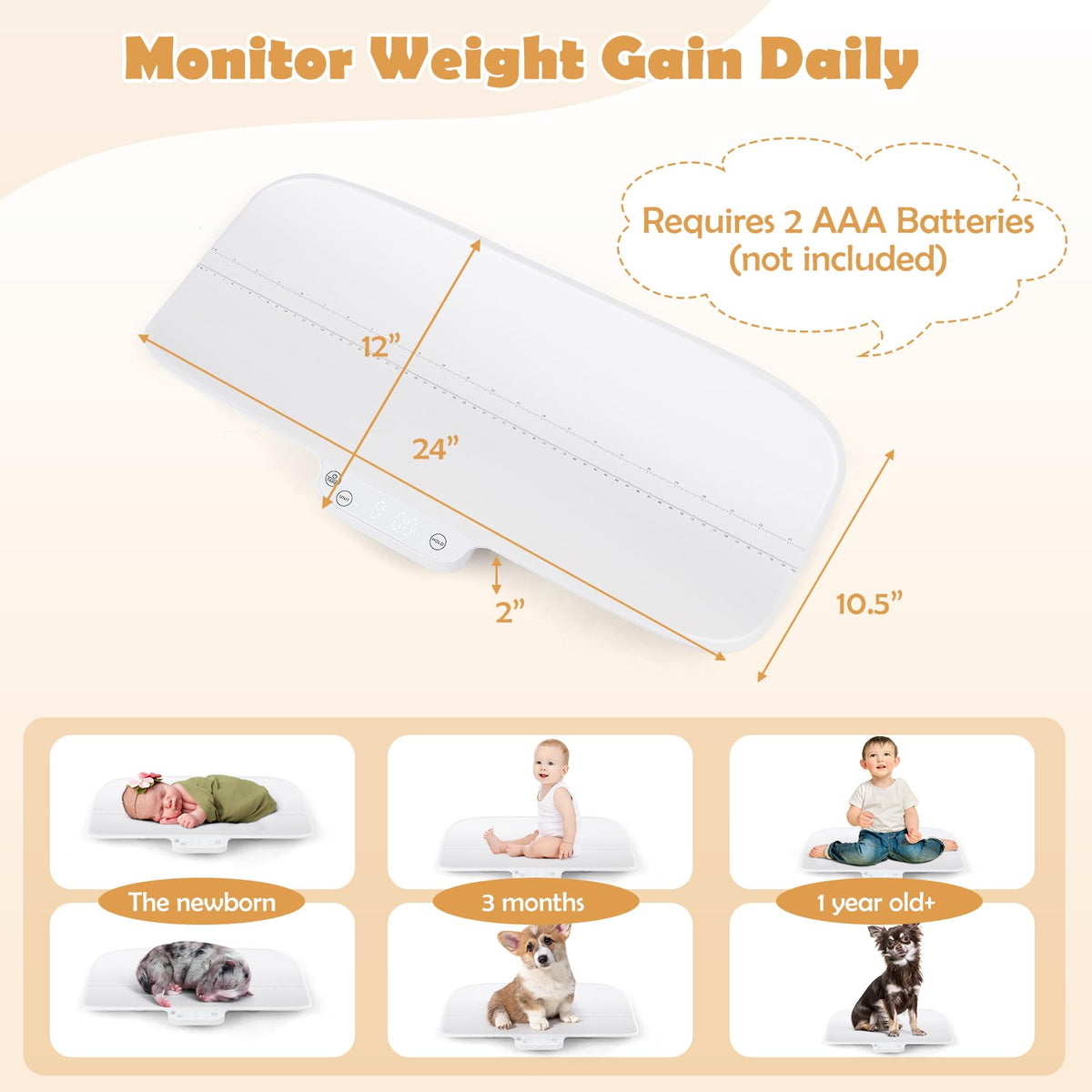 66lb Digital Baby Pet Scale with Smart App Control Z665793