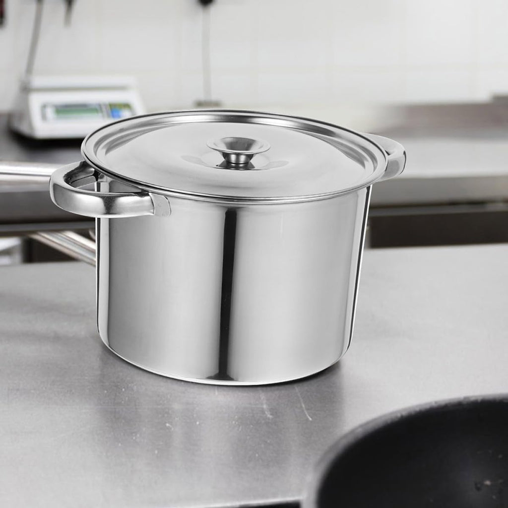 Stainless Steel Double Handle Stock Pot with Lid O8370