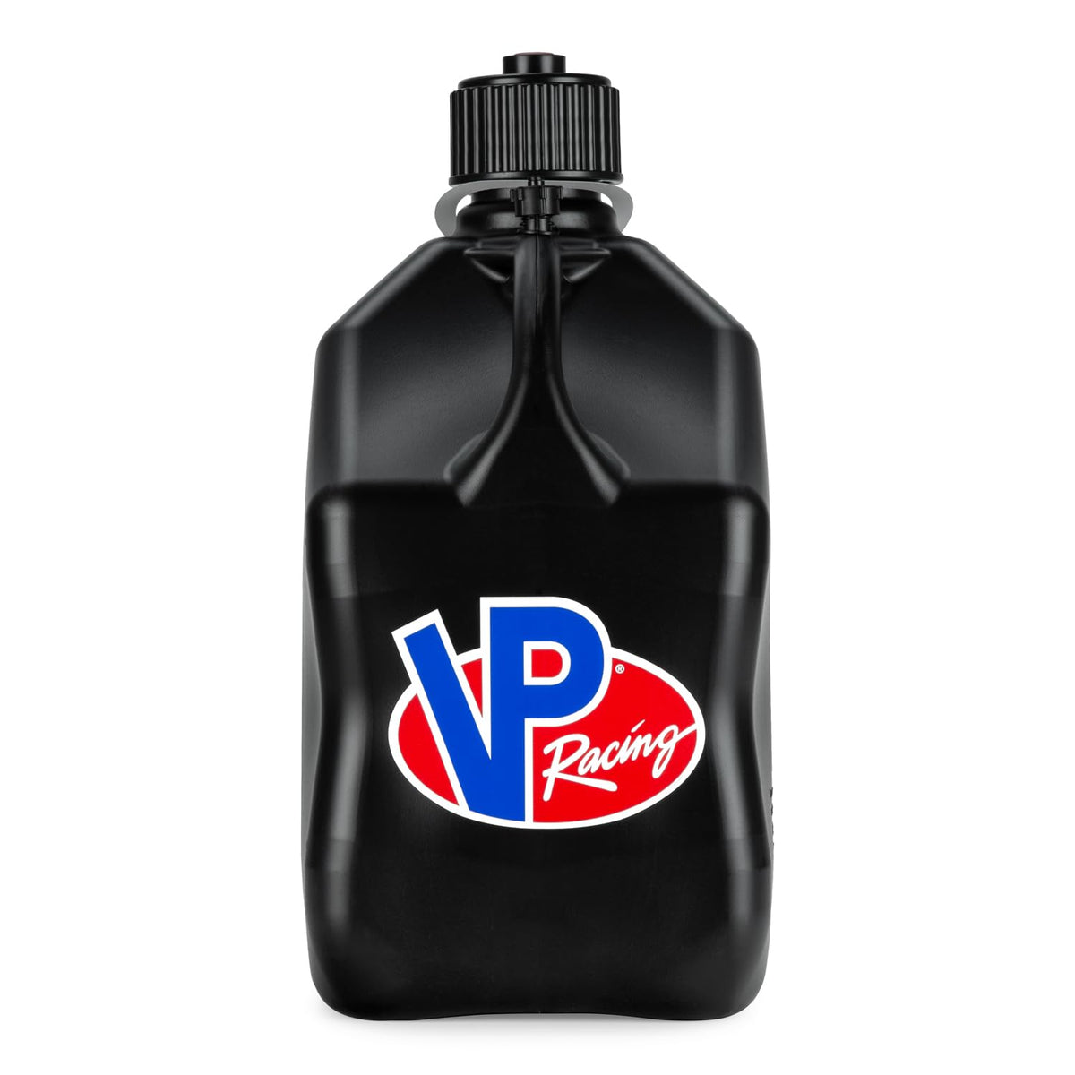 5.5 Gallon Square Motorsport Jug Black with Filler Hoses 4 Pack J90882