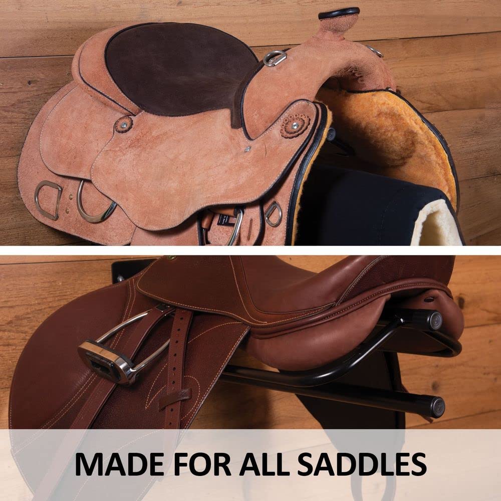 Heavy-Duty Wall Mount Saddle Rack with Pad Bar T7663