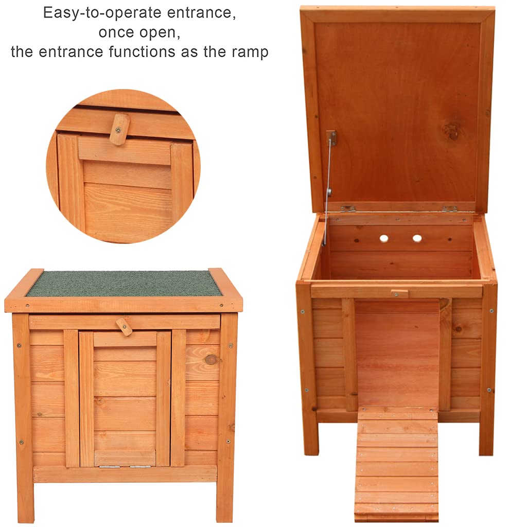 Weatherproof Wooden Cat House G8674