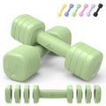 Adjustable Dumbbell Set of 2, 4 in 1 Free Weights with Soft Rubber Handle V227969