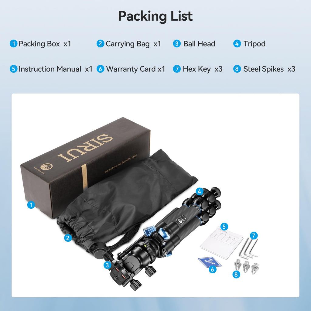 Carbon Fiber Tabletop Tripod Kit with Fluid Head A236
