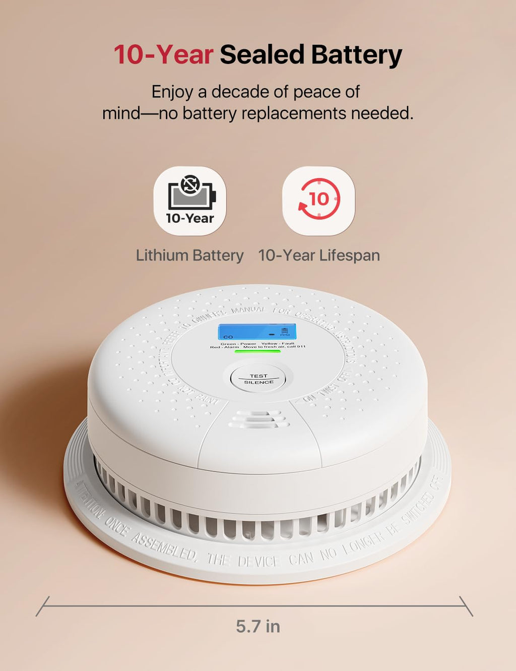 Smoke and Carbon Monoxide Detector 3-Pack E311310
