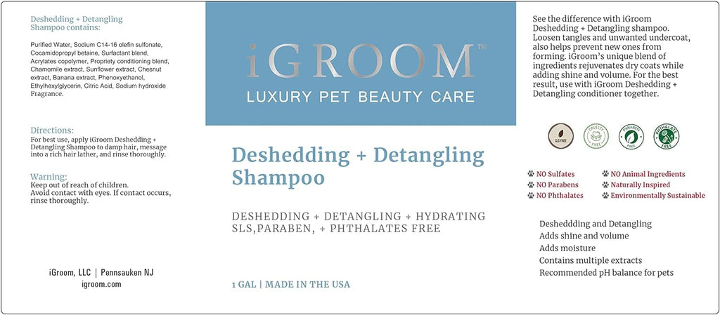 Deshedding & Detangling Dog Shampoo 1 GAL K589510