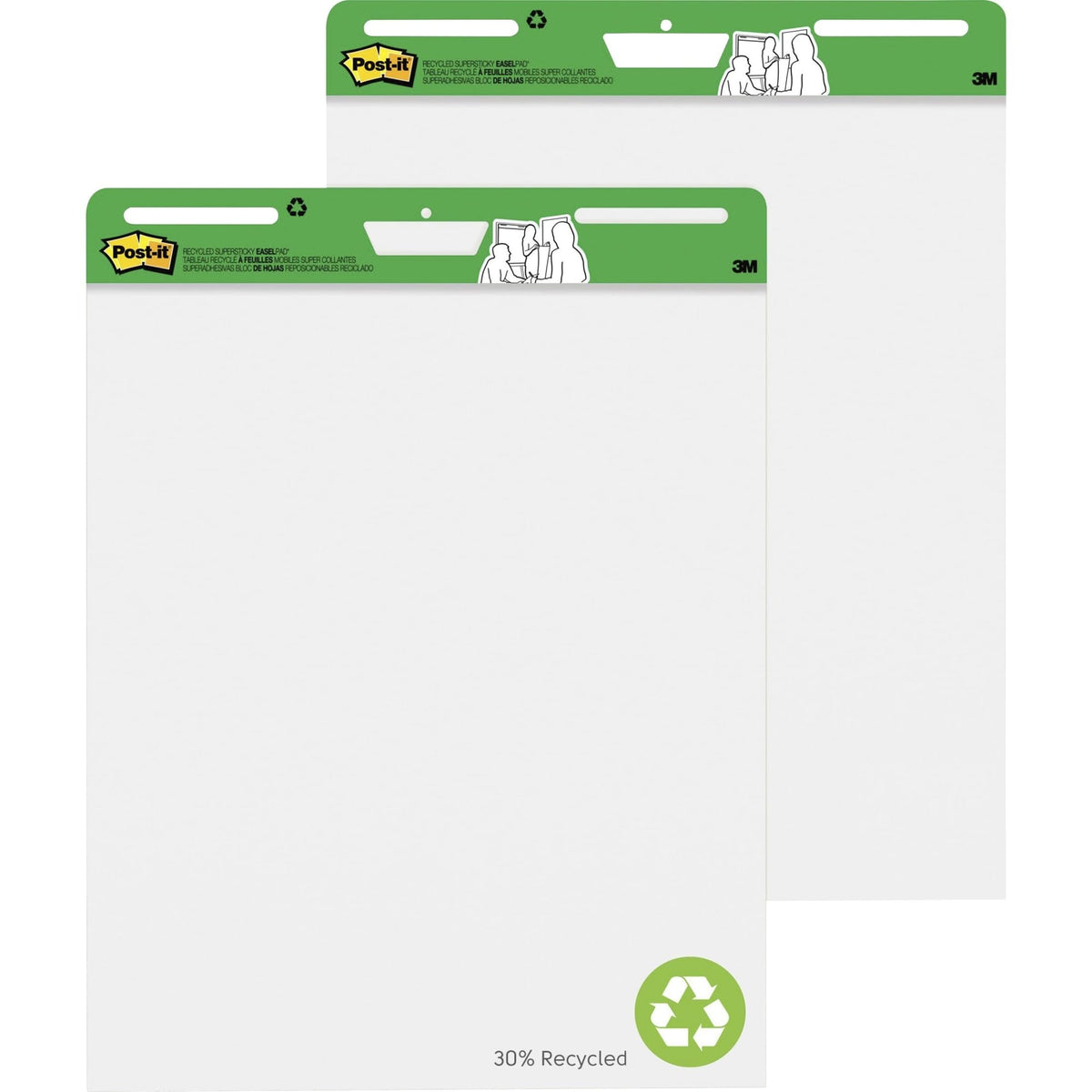 Super Sticky Easel Pads 25" x 30" White Pack Of 2 P384641