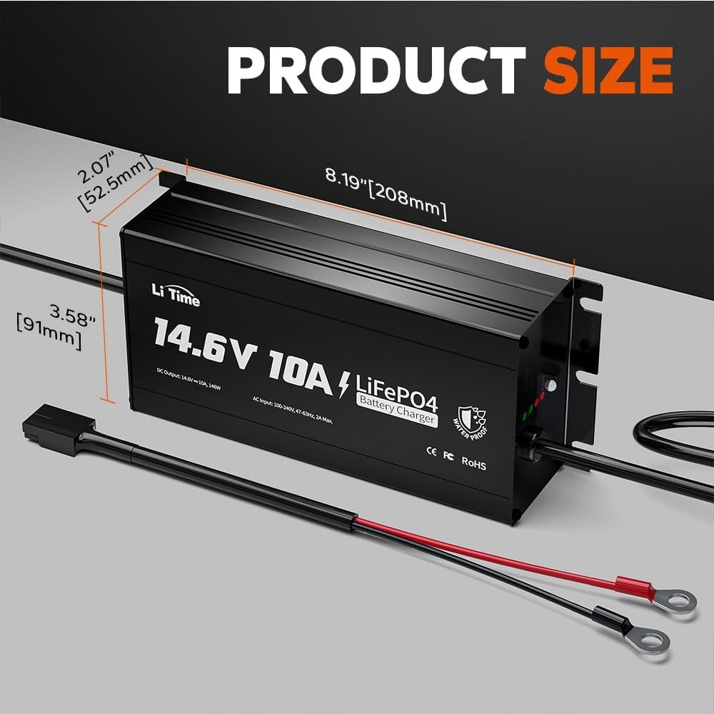 12V 100Ah LiFePO4 Battery with Charger N5364