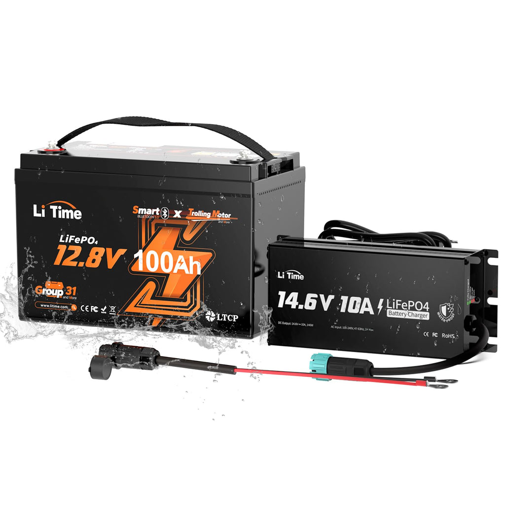 12V 100Ah LiFePO4 Battery with Charger N5364