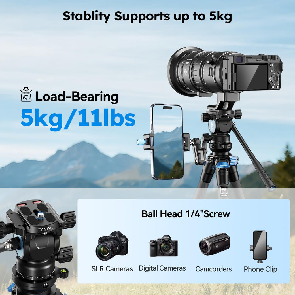 Carbon Fiber Tabletop Tripod Kit with Fluid Head A236