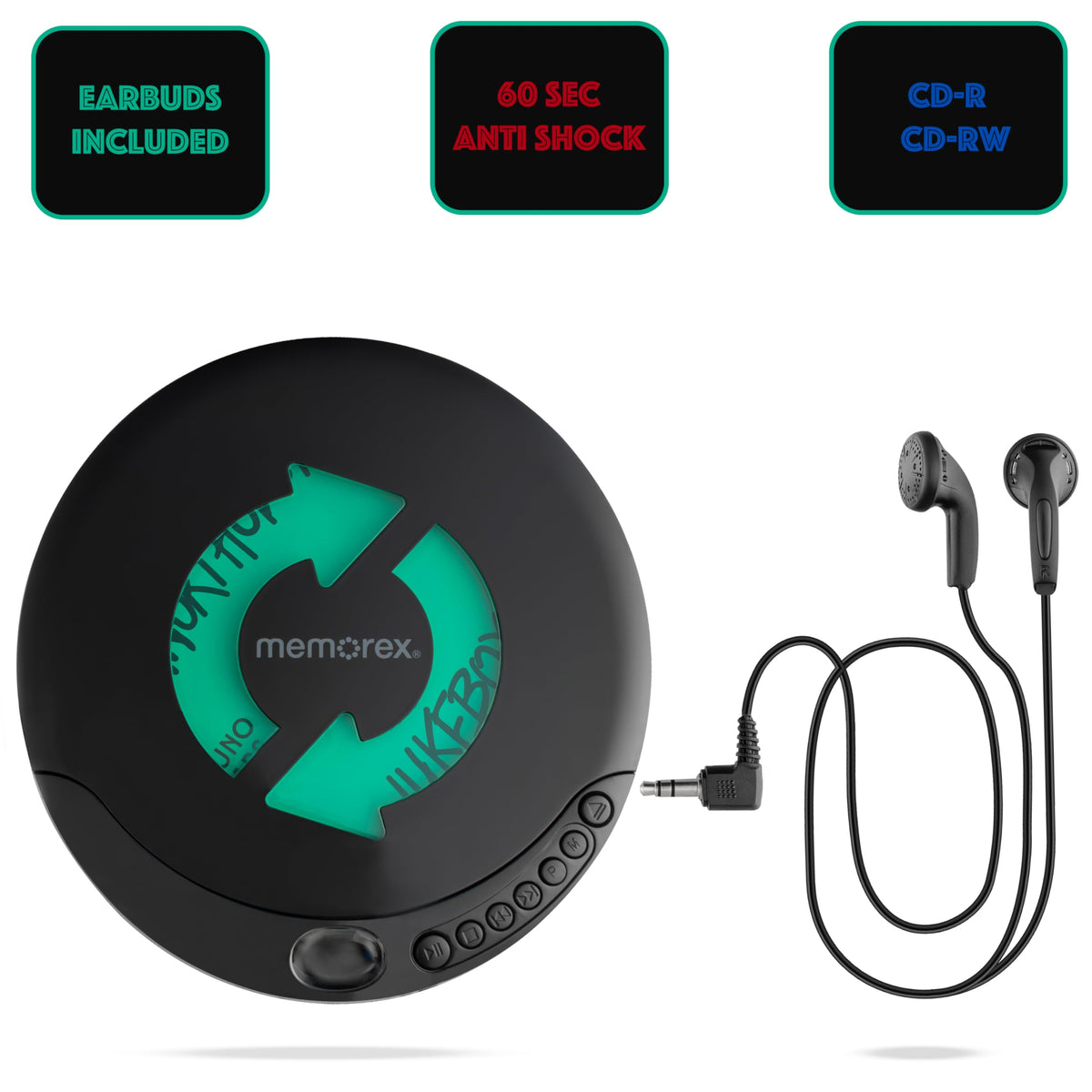 Portable CD Player with Anti-Shock Technology H109730