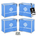 4 Pack Acrylic Case with Magnetic Lid K89115