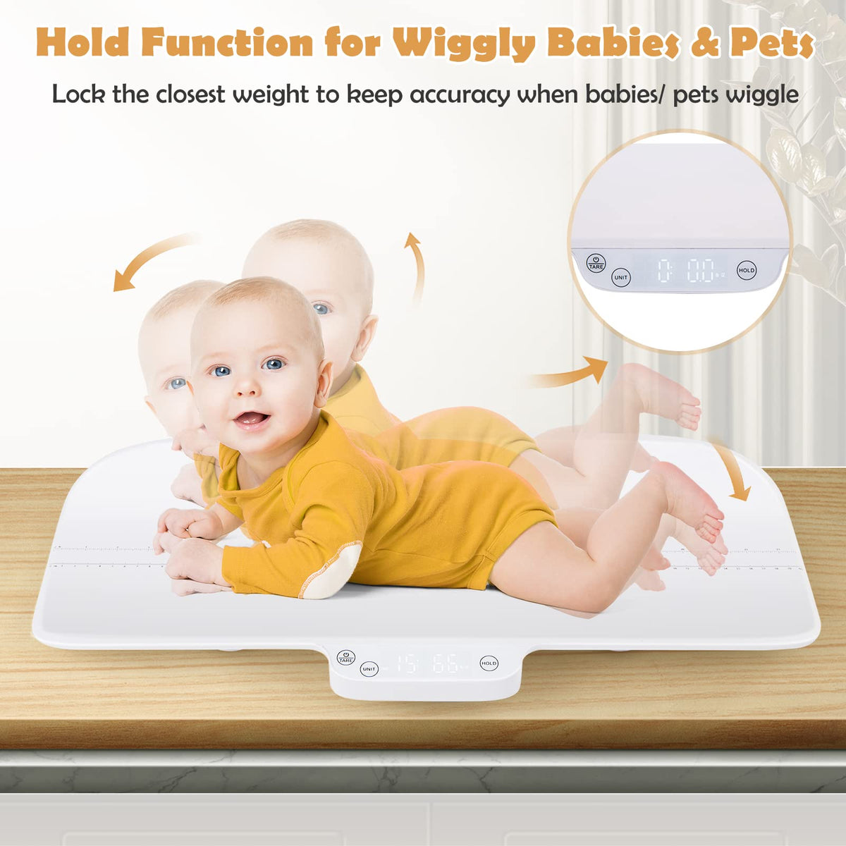 66lb Digital Baby Pet Scale with Smart App Control Z665793